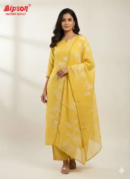 Bipson Mal Chanderi Wholesale Kurti With Bottom Dupatta Suppliers In Mumbai